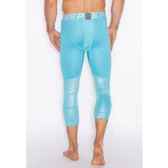 NEW Mens S NIKE Hypercool Max Three-Quarter Compression Pants 747427-418 Blue - Picture 3 of 5